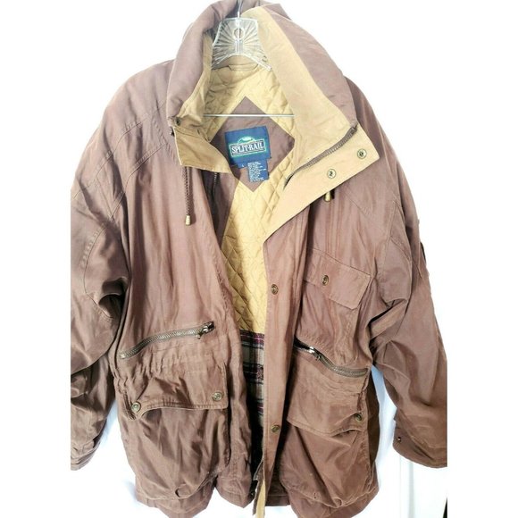 SPLIT RAIL MENS JACKET SIZE L THERMOLITE - Picture 1 of 11